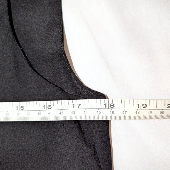 BCBGMAXAZRIA | 100% Silk Lorielle Sleeveless Blouse Top in Black | Size Small - Picture 8 of 11
